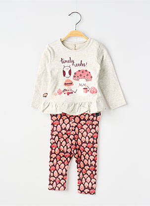 Ensemble pantalon type de haut t-shirt rouge BOBOLI fille