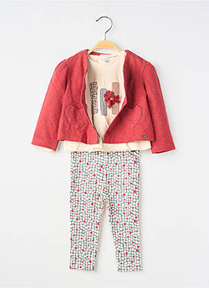 Ensemble pantalon manches longues rouge MAYORAL fille