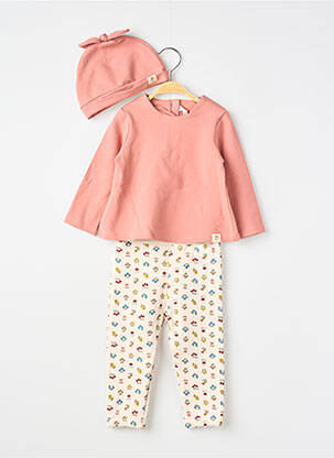 Ensemble pantalon manches longues rose MAYORAL fille
