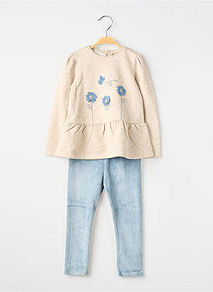 Ensemble pantalon type de haut t-shirt bleu MAYORAL fille