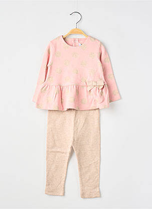Ensemble pantalon type de haut t-shirt rose MAYORAL fille