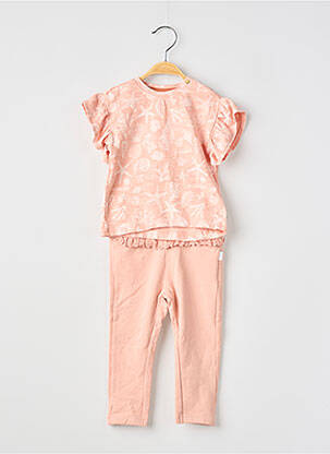 Ensemble pantalon type de haut t-shirt rose NOPPIES fille