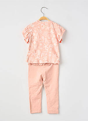 Ensemble pantalon type de haut t-shirt rose NOPPIES fille
