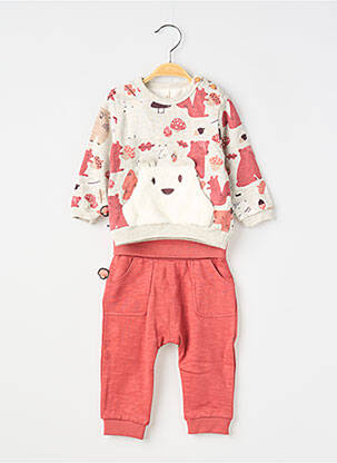 Ensemble pantalon broderie orange BOBOLI fille
