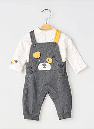 Ensemble pantalon fermeture pressionnée à l'épaule gris BOBOLI garcon