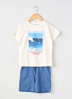 Ensemble short poches bleu MAYORAL garçon