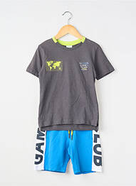 Ensemble short sérigraphie bleu BOBOLI garcon