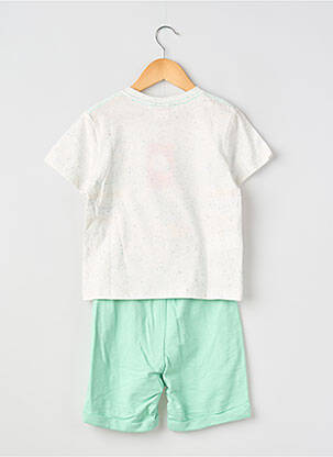 Ensemble short poches vert BOBOLI garçon