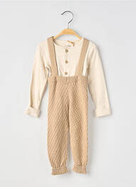 Ensemble pantalon taille élastique beige NOPPIES garcon