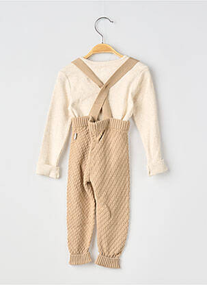 Ensemble pantalon taille élastique beige NOPPIES garçon