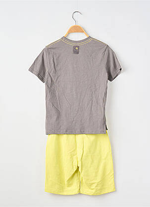 Ensemble short poches gris BOBOLI garçon