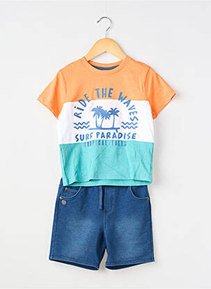 Ensemble short bleu BOBOLI garçon