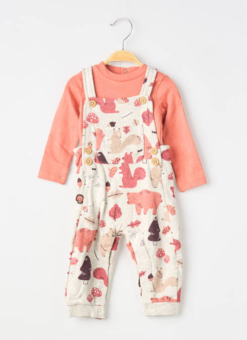 Ensemble pantalon fermeture pressionnée à l'épaule orange BOBOLI garcon