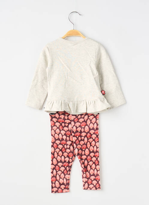 Ensemble pantalon manches longues rouge BOBOLI fille