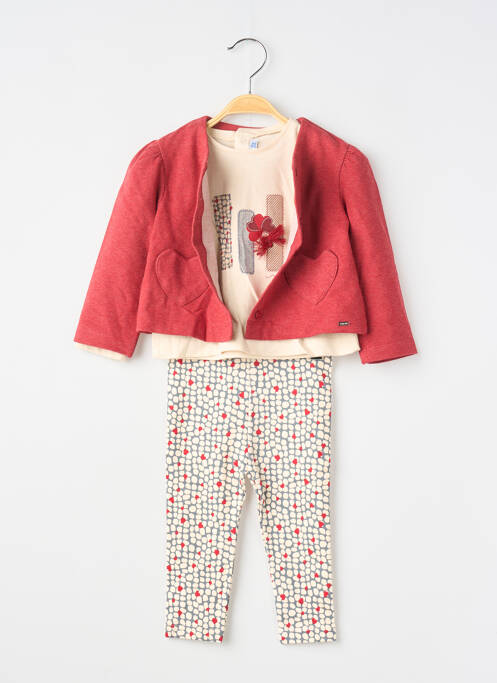 Ensemble pantalon manches longues rouge MAYORAL fille