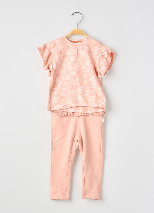 Ensemble pantalon type de haut t-shirt rose NOPPIES fille