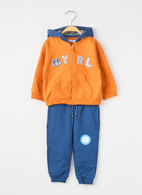 Ensemble pantalon taille élastique orange MAYORAL garcon