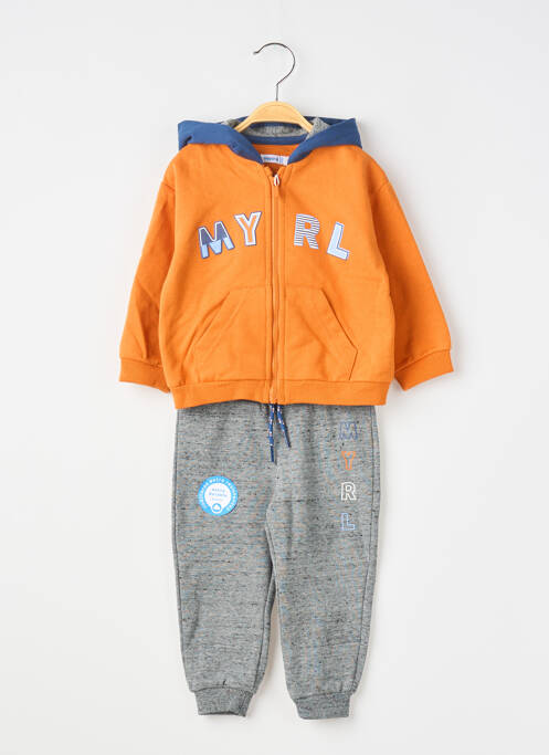 Ensemble pantalon taille élastique orange MAYORAL garcon