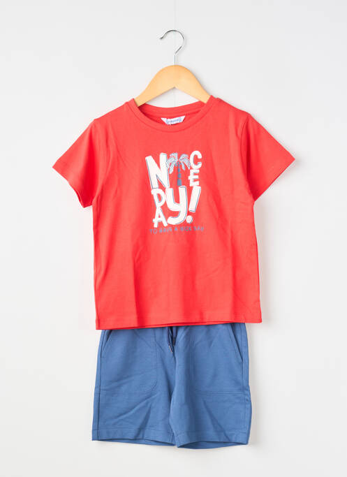 Ensemble short sérigraphie bleu MAYORAL garcon