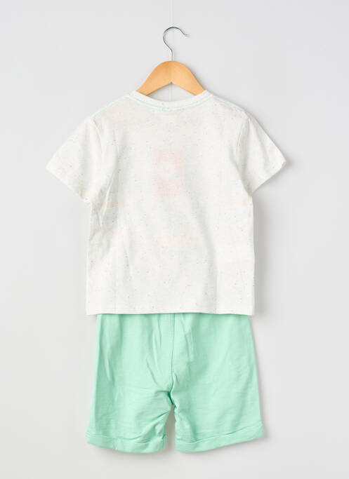 Ensemble short sérigraphie vert BOBOLI garcon