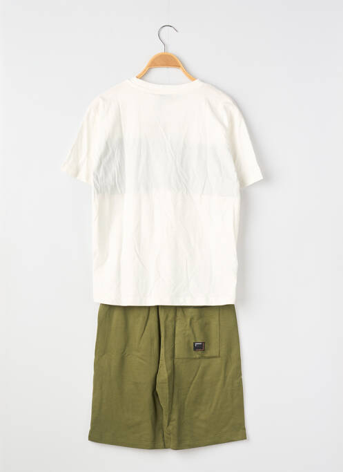Ensemble short poches vert NUKUTAVAKE garcon