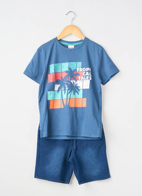 Ensemble short bleu BOBOLI garçon