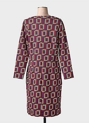 Robe mi-longue manches longues manches longues violet MERI & ESCA femme