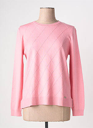 Pull coupe cintrée manches longues rose MINO MORA femme