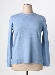 Pull stretch manches longues bleu MINO MORA femme