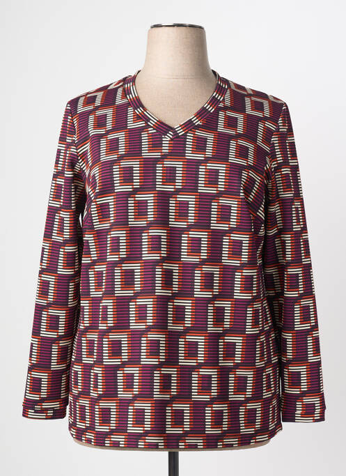 Top stretch manches longues violet MERI & ESCA femme