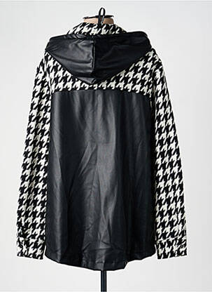 Manteau court capuche a capuche noir FRANK LYMAN femme