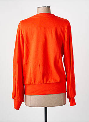Sweat-shirt sérigraphie manches longues orange MADEMOISELLE YEYE femme