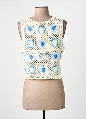 Top sans manche sans manche beige PEACE N'LOVE femme