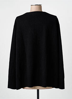 Gilet manches longues fermeture boutonnée sur le devant noir MAUD & SACHA femme