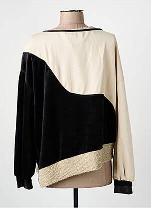 Sweat-shirt manches longues manches longues noir ELISA CAVALETTI femme