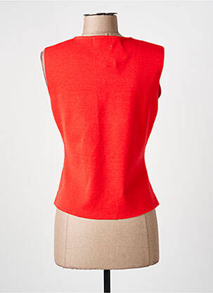 Gilet sans manche coupe cintrée rouge L'ATELIER DE MILA femme