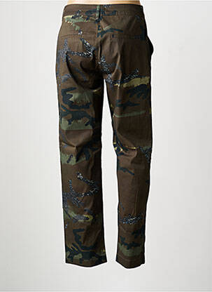 Pantalon droit taille à pinces vert EVA KAYAN femme