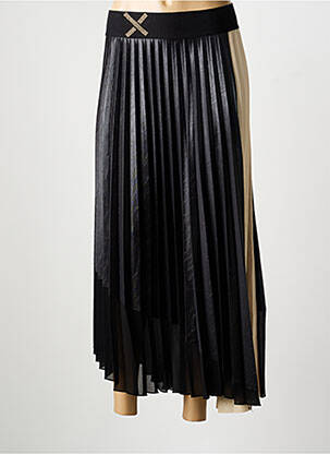 Jupe longue coupe évasée noir ELISA CAVALETTI femme