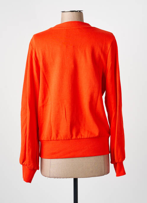 Sweat-shirt sérigraphie manches longues orange MADEMOISELLE YEYE femme