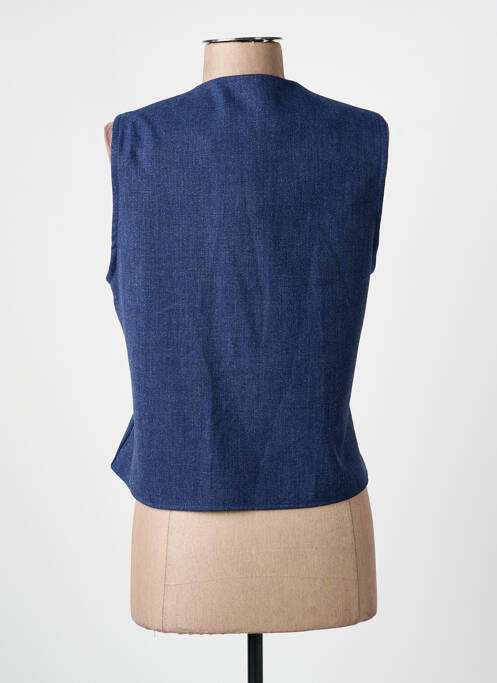 Gilet sans manche coupe cintrée bleu SCARLET JONES femme