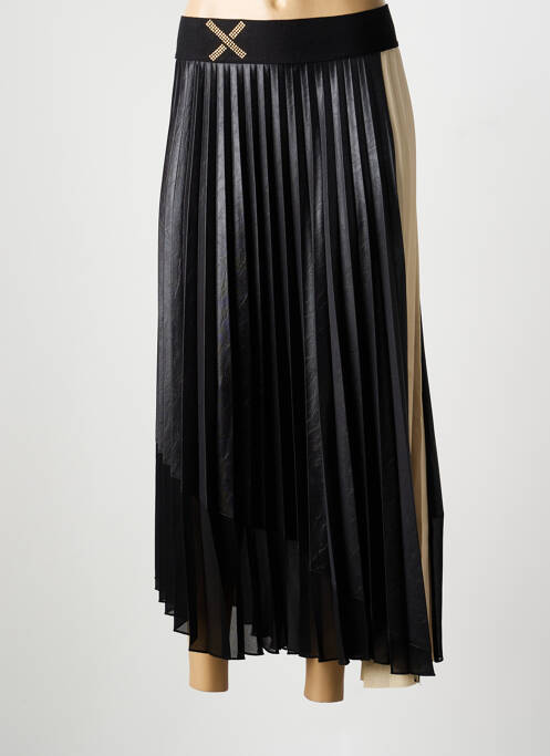 Jupe longue coupe évasée noir ELISA CAVALETTI femme