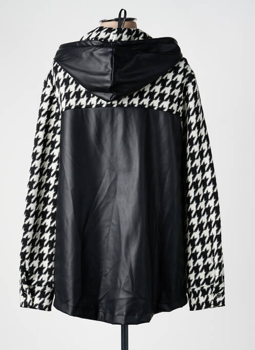 Manteau court capuche a capuche noir FRANK LYMAN femme