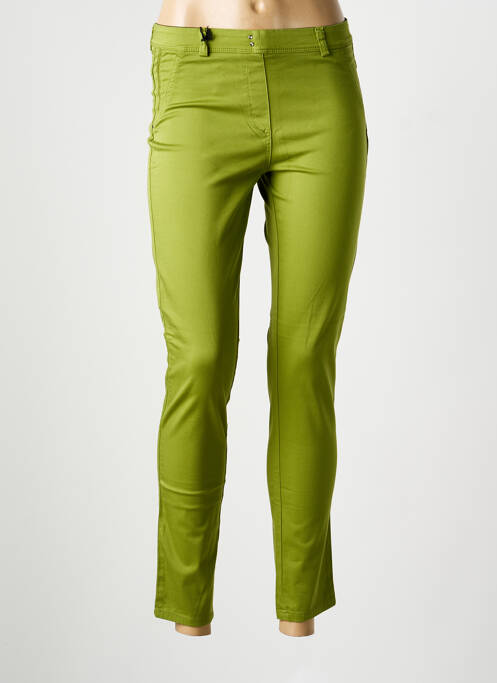 Pantalon 7/8 taille élastique vert EAST DRIVE femme