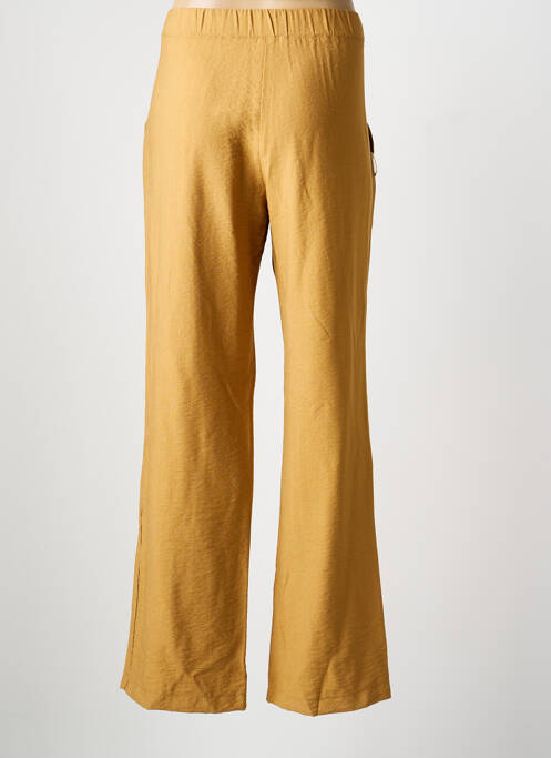 Pantalon droit taille élastique beige ADAM femme