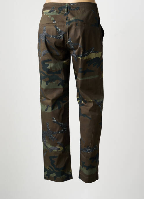 Pantalon droit taille à pinces vert EVA KAYAN femme