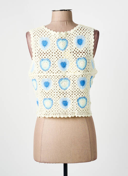 Top sans manche sans manche beige PEACE N'LOVE femme