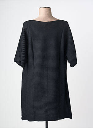 Pull tunique stretch manches courtes noir RHUM RAISIN femme