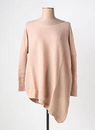 Pull tunique col rond manches longues rose RHUM RAISIN femme