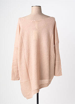 Pull tunique col rond manches longues rose RHUM RAISIN femme