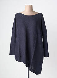 Pull tunique col rond manches longues bleu RHUM RAISIN femme